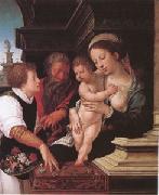Barend van Orley The Holy Family (mk05) oil painting on canvas